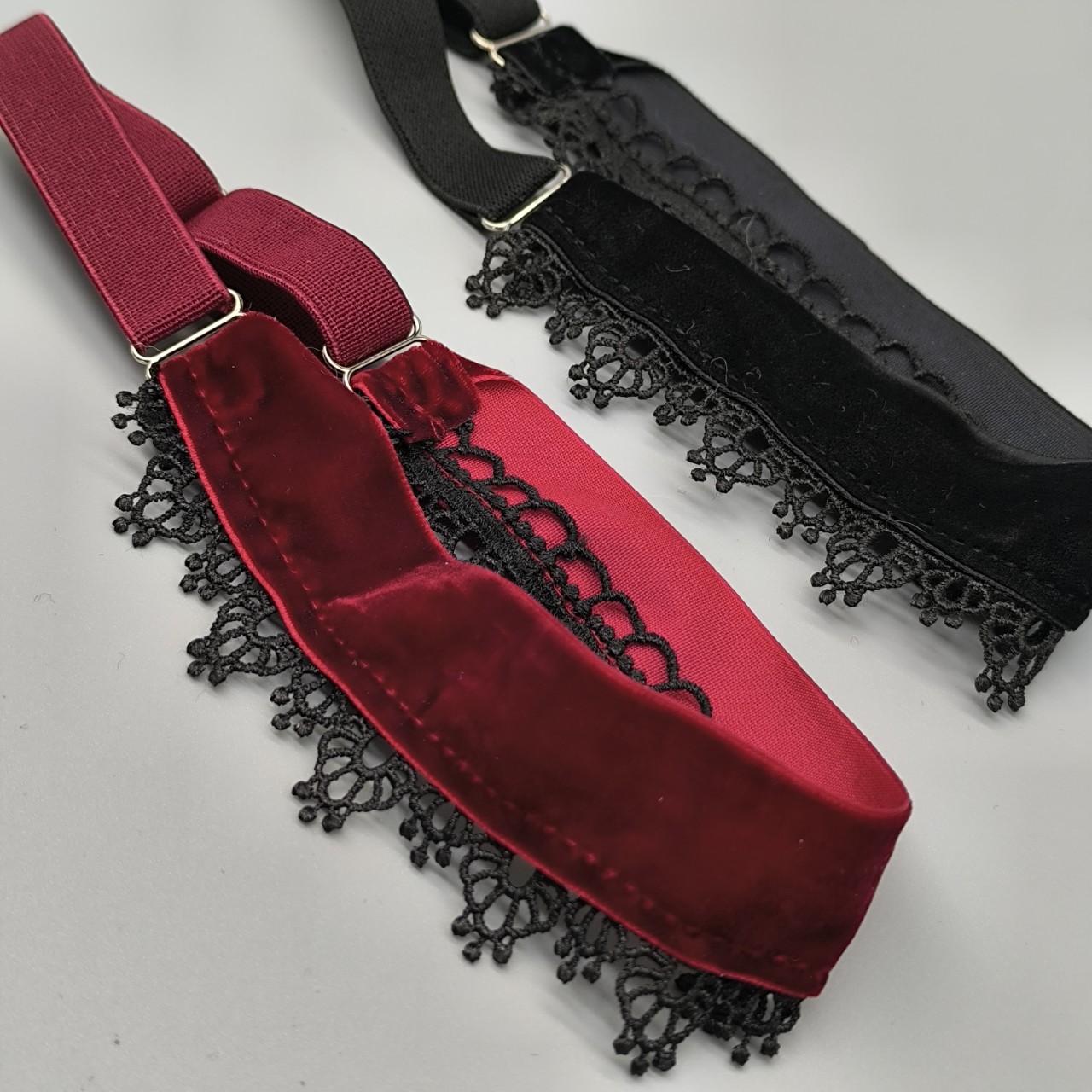 Women'S Accessories Accessorize - Vintage brede fluwelen kant elastische verstelbare