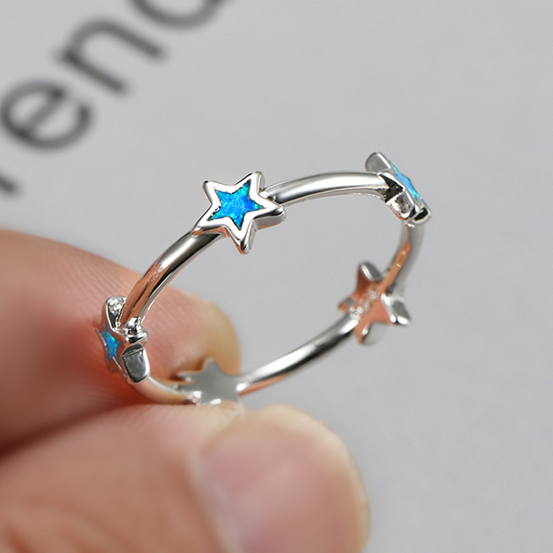 Women'S Accessories Australia - Witte Australische Treasure Pentagram-ring, Europees en