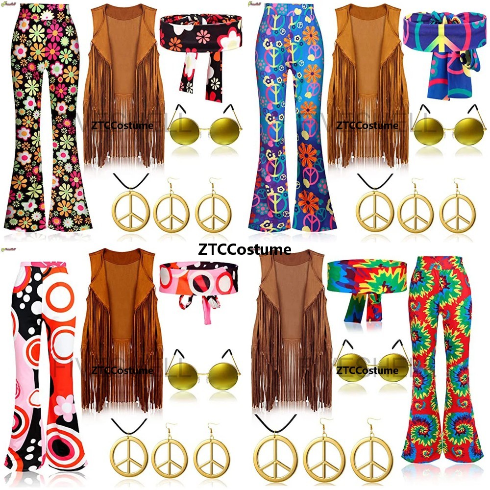 Women'S Accessories In The 70S - Hippiekostuum Dames jaren 60 jaren 70