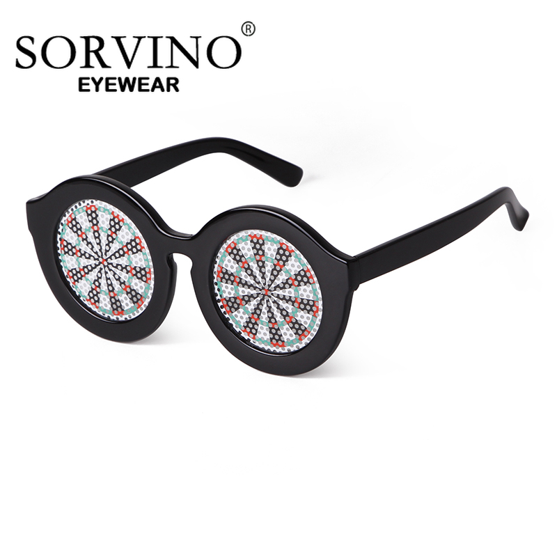 Women'S Accessories Target - Sorvino Grappige Zonnebril Rond Doelstickers Zonnebril