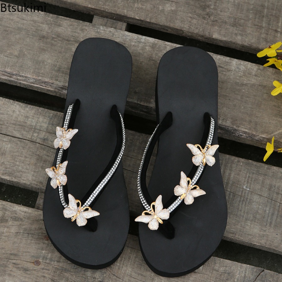 Women'S Accessories Flannels - Zomermode 2026 dames slippers met strass