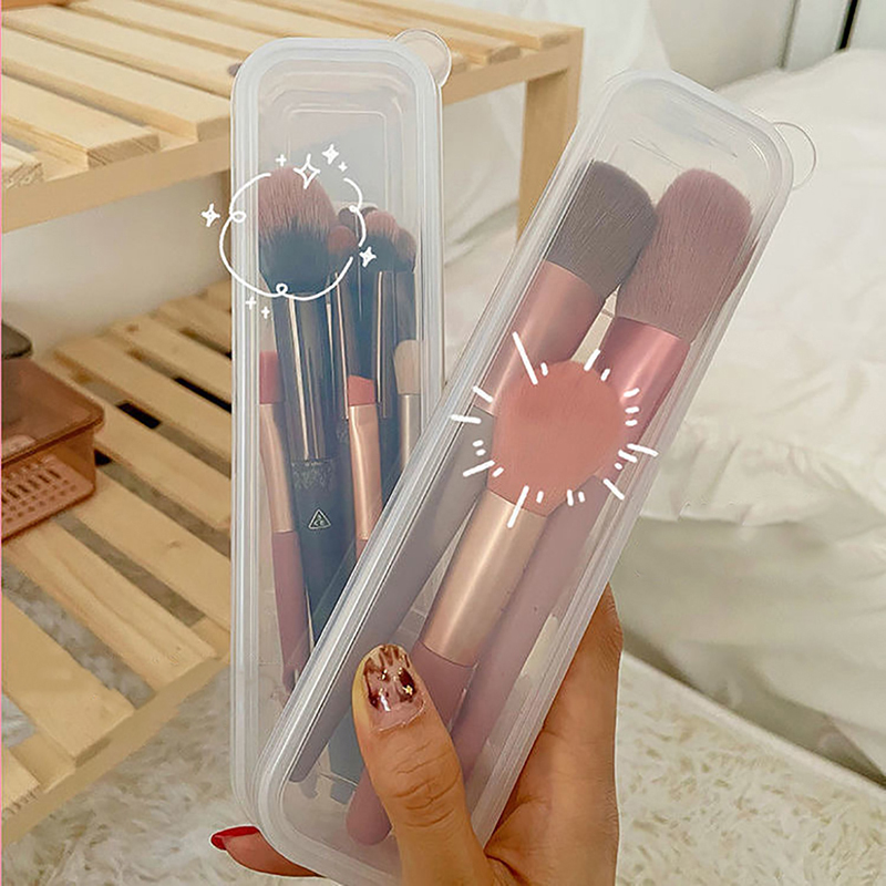 Women Accessories Box - Make-up Borstel Organisator Transparant Met Cover
