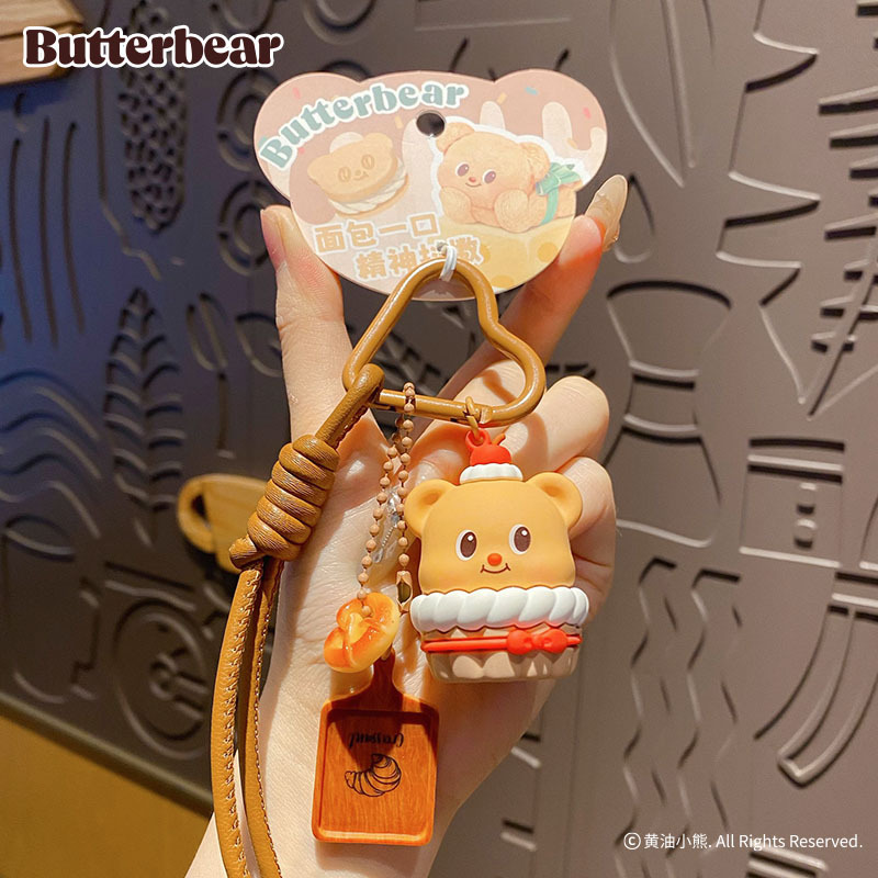 Butter Yellow Women'S Accessories - Cartoon Boter Beer Gourmet Sleutelhanger Leuke
