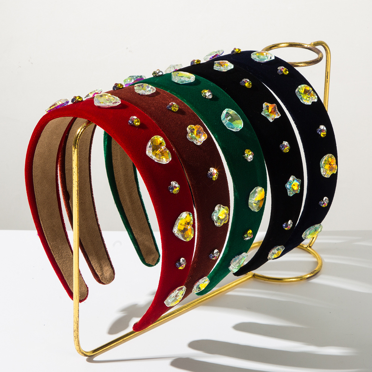 Women'S Accessories Flannels - Barokke liefdesflanel brede rand diamanten hoofdband
