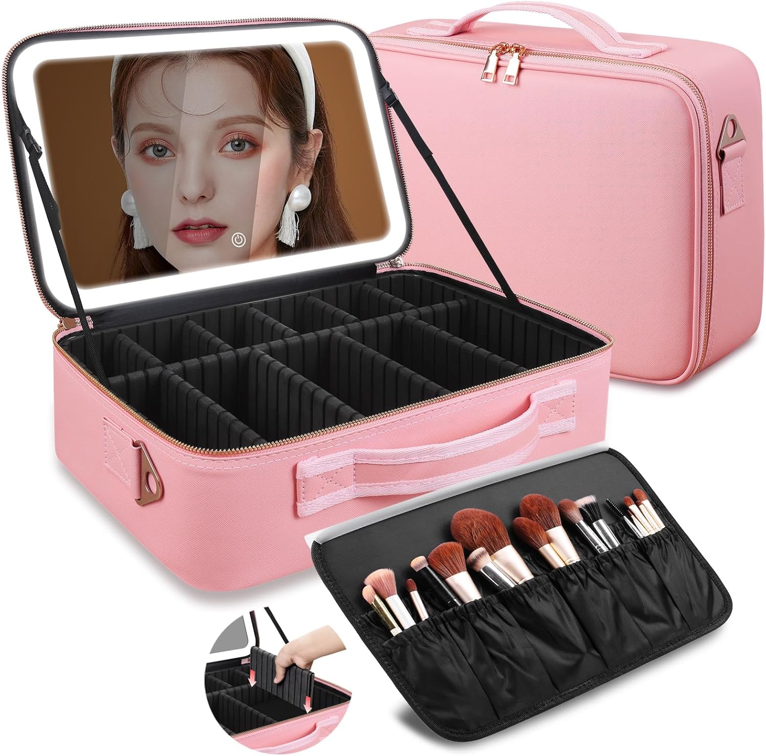 Women Accessories Box - Grote capaciteit make-up tas 15''x11'' met