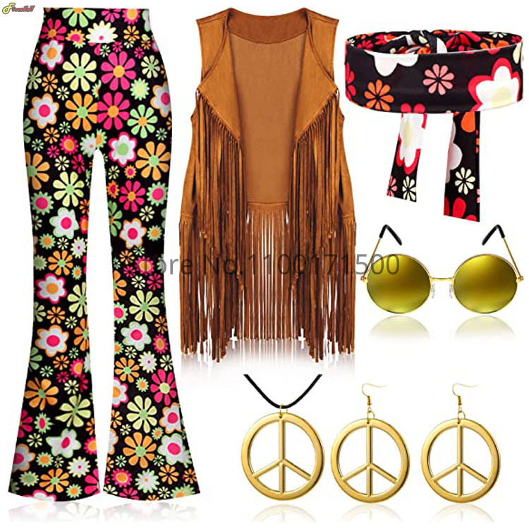 2023 Halloween Hippie Kostuum  - Women'S Accessories In The 70S recensie en prijs