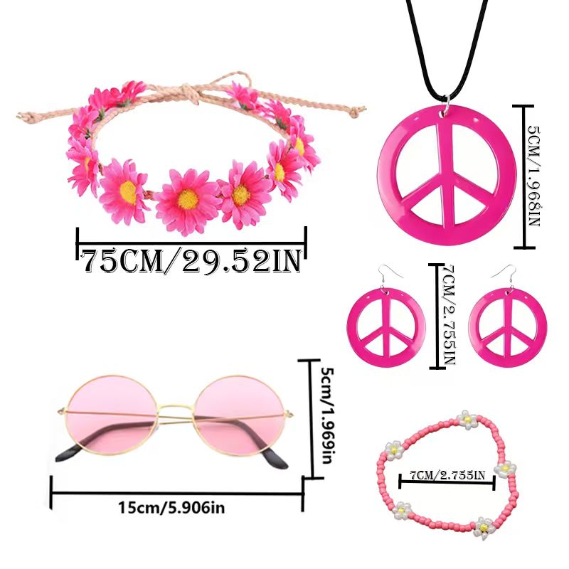 PESENAR Hippie kostuumaccessoi - Women'S Accessories In The 70S recensie en prijs
