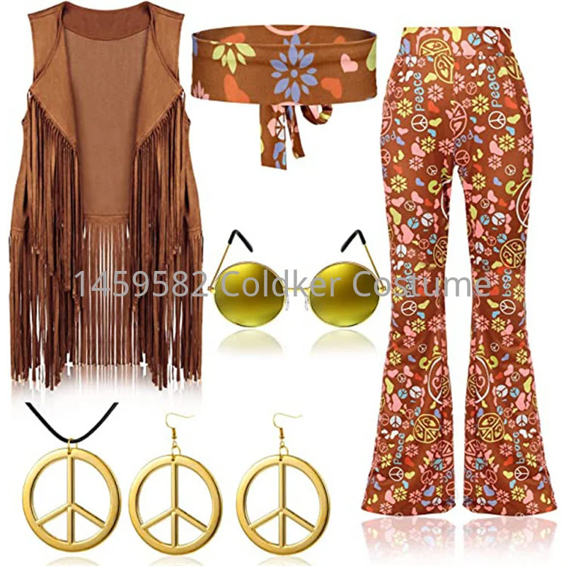 Hippie kostuum vrouwen vrede l - Women'S Accessories In The 70S recensie en prijs