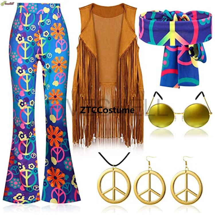 Hippiekostuum Dames jaren 60 j - Women'S Accessories In The 70S recensie en prijs