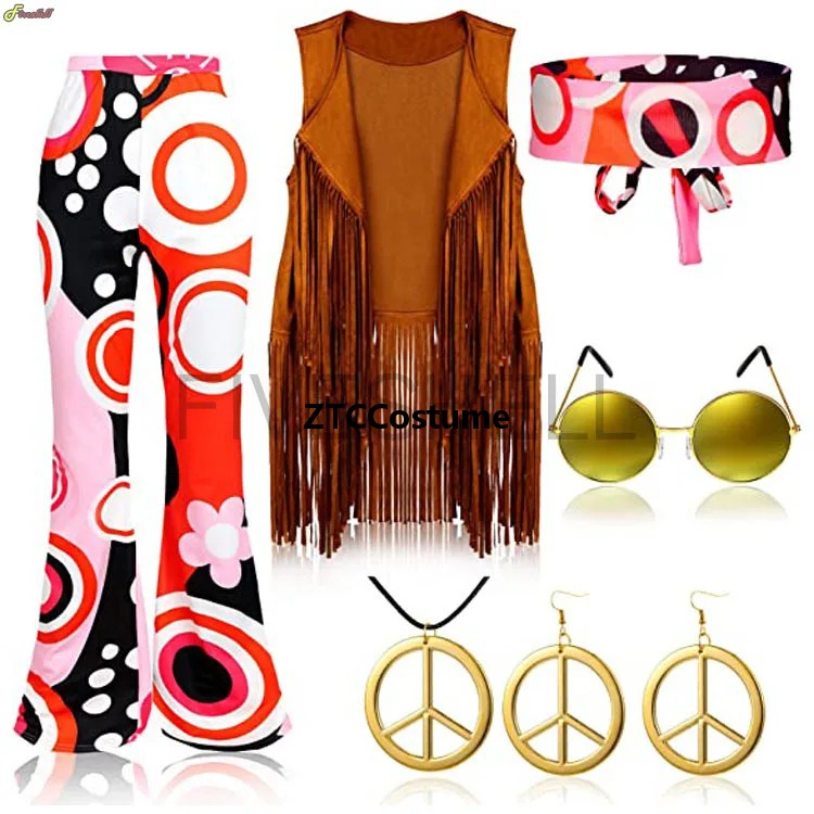 Hippiekostuum Dames jaren 60 j - Women'S Accessories In The 70S recensie en prijs