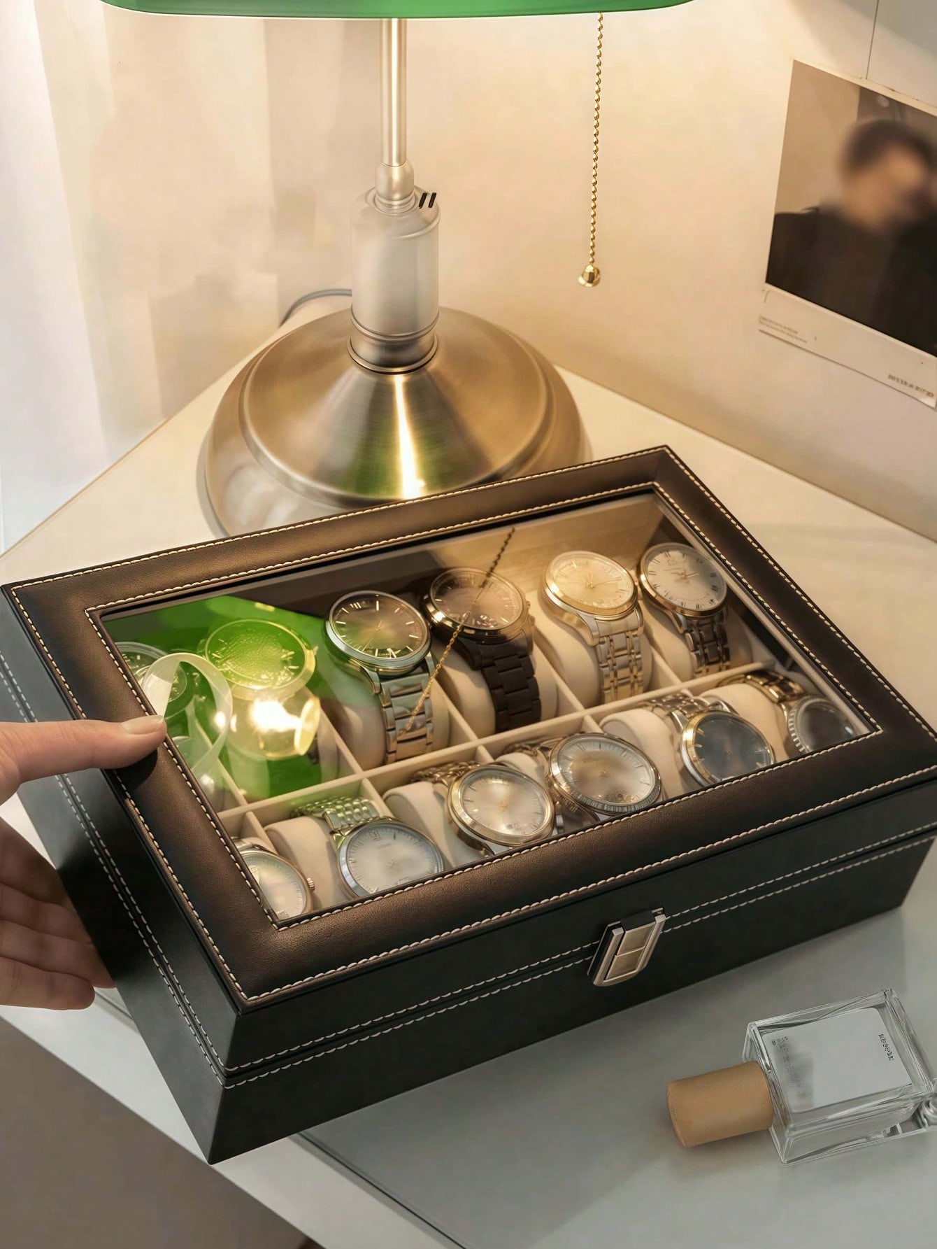 Leren horlogedoos met slot, gr - Women Accessories Box recensie en prijs