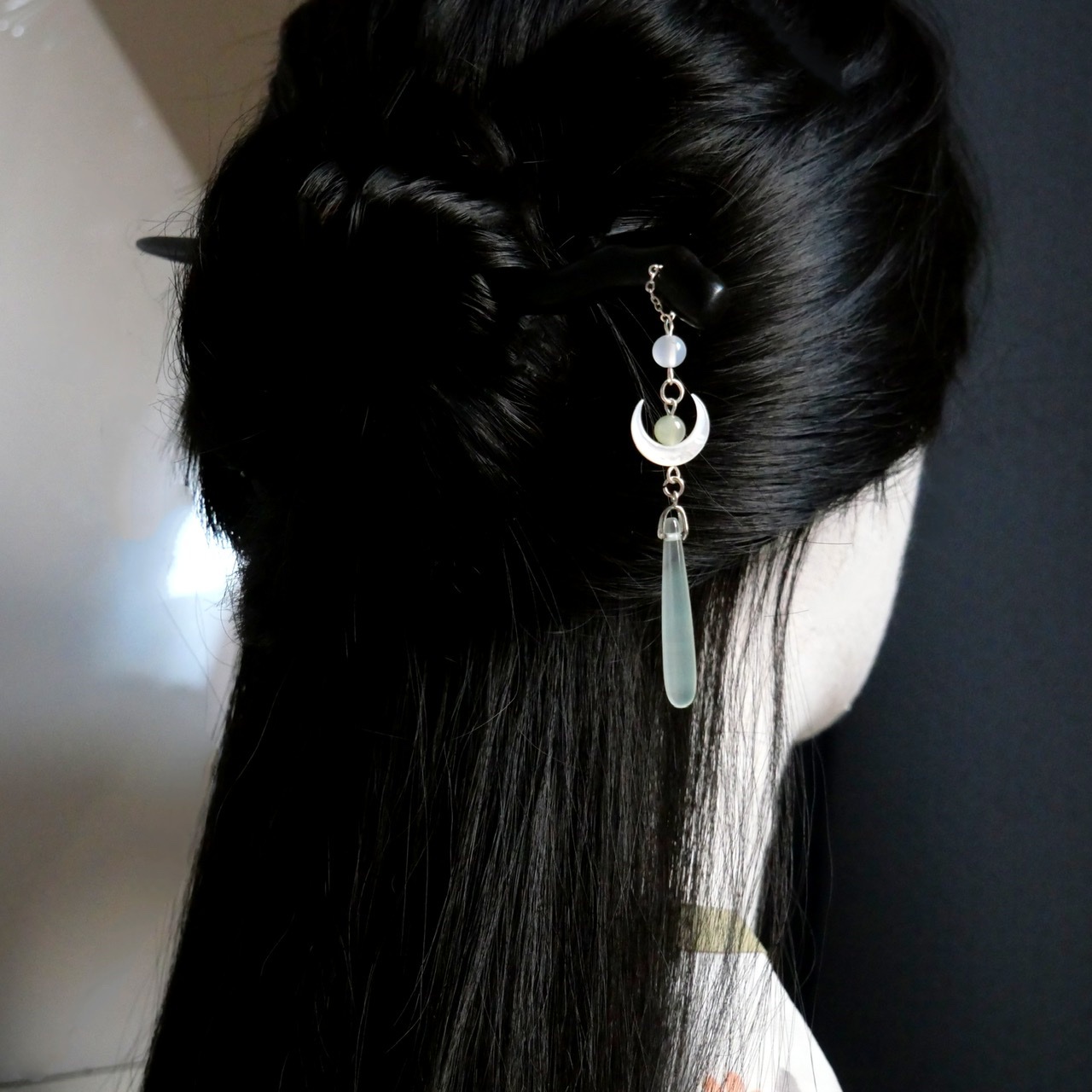Traditionele houten zwarte haa - Hair Fork Stick recensie en prijs