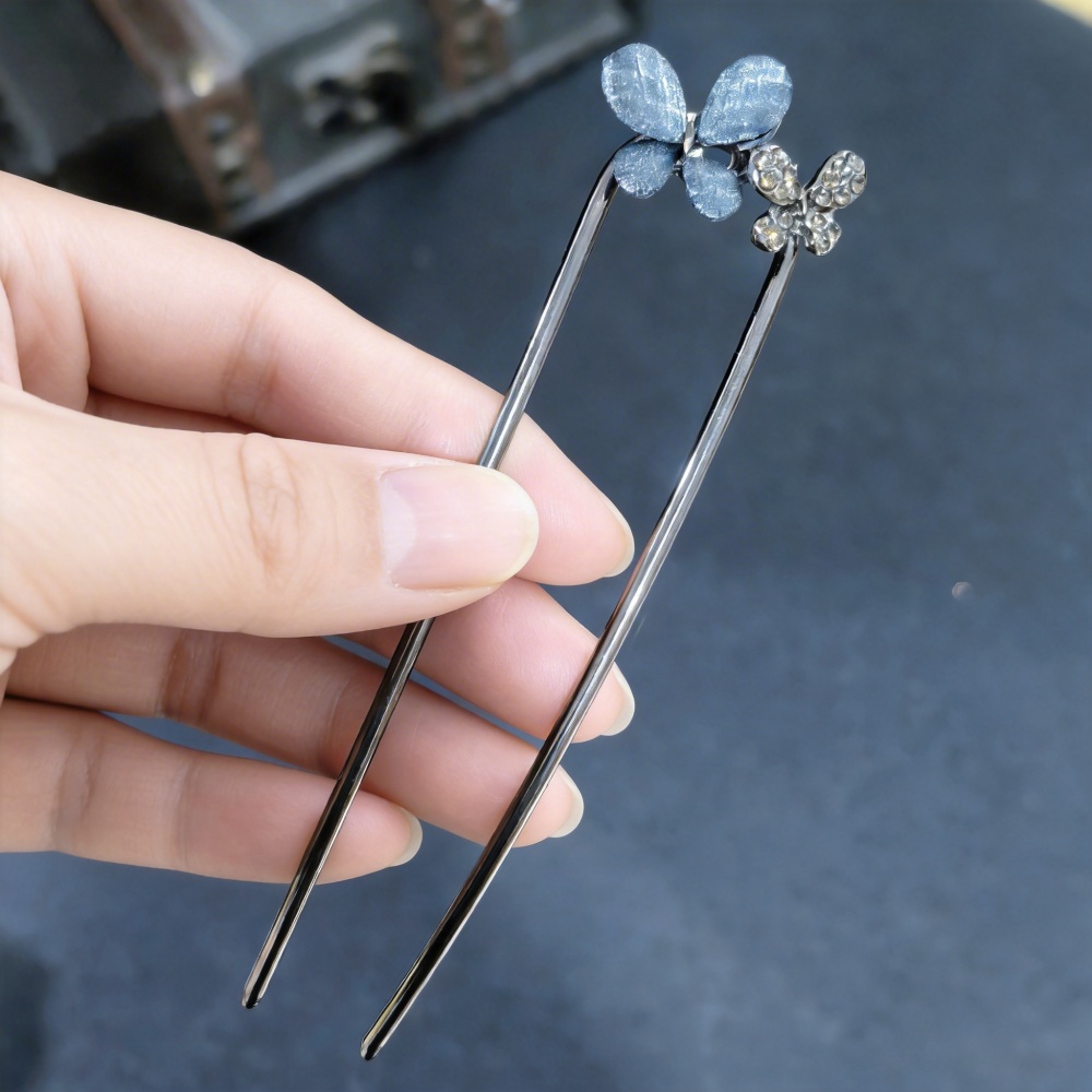 Vintage bloemen vlinder haarst - Hair Fork Stick recensie en prijs