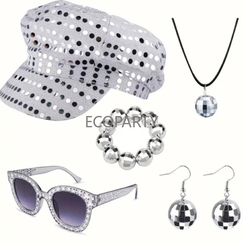 2024 3PCS/5PCS 70s Disco Kostu - Women'S Accessories In The 70S recensie en prijs