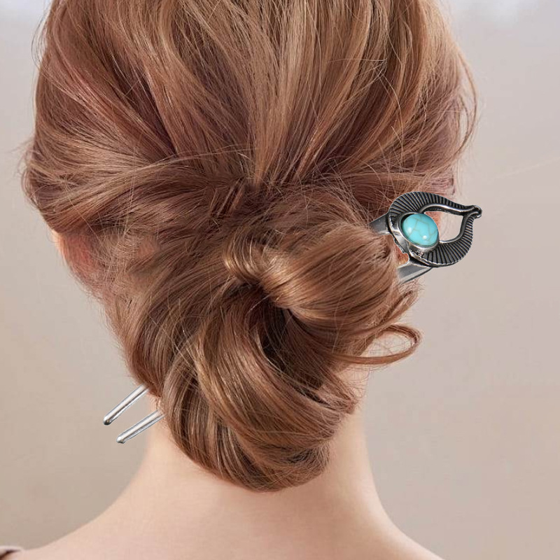 Egypte Turquoise U-vorm Haarvo - Hair Fork Stick recensie en prijs