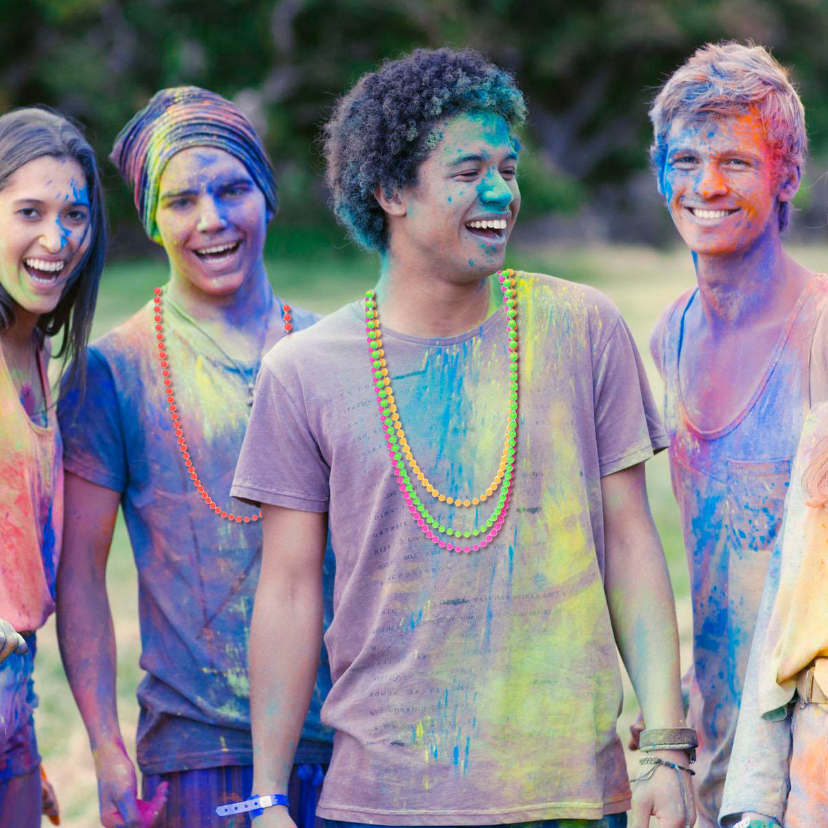 4-delige plastic kralenketting - Women'S Accessories In The 70S recensie en prijs
