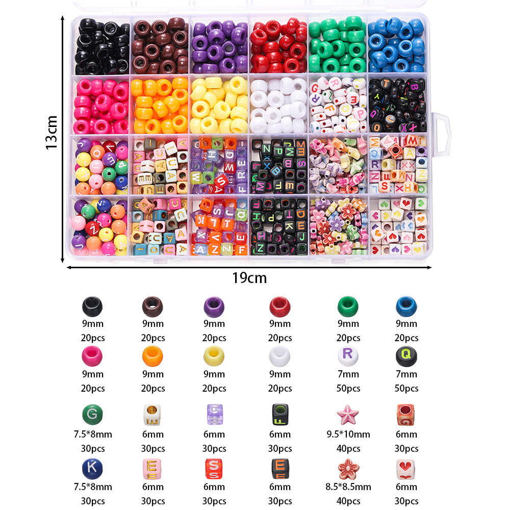 1 doos kleurrijke acryl pony k - Women Accessories Box recensie en prijs